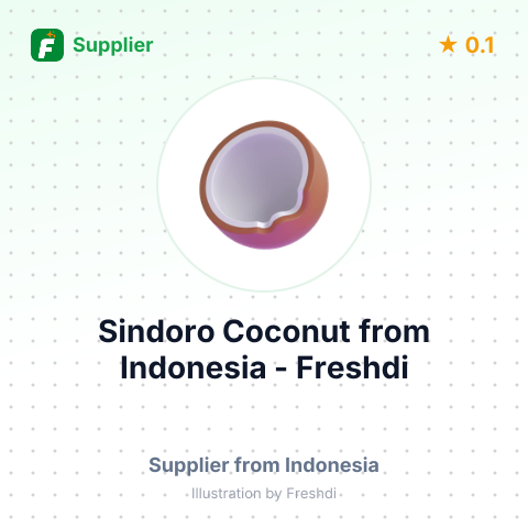 Sindoro Coconut  – summary card, no photo uploaded yet