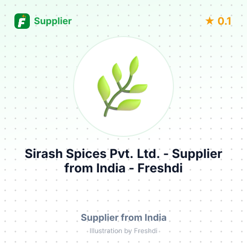 Sirash Spices Pvt. Ltd.  – summary card, no photo uploaded yet