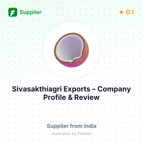 Sivasakthiagri Exports – summary card, no photo uploaded yet