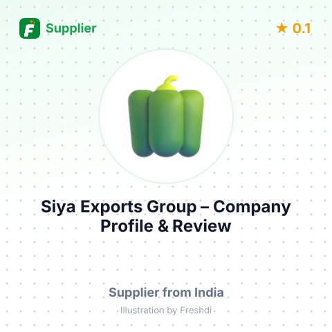 Siya Exports Group – summary card, no photo uploaded yet