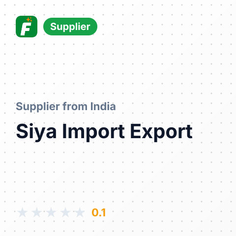 Siya Import Export  – summary card, no photo uploaded yet
