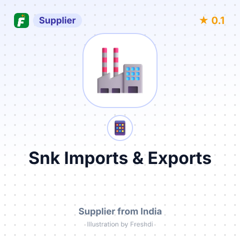 Snk Imports & Exports  – summary card, no photo uploaded yet