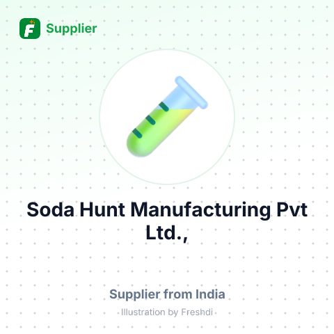 Soda Hunt Manufacturing Pvt Ltd., – summary card, no photo uploaded yet