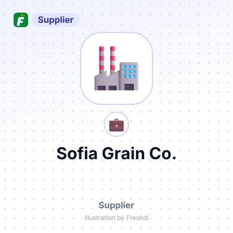 Sofia Grain Co. – summary card, no photo uploaded yet