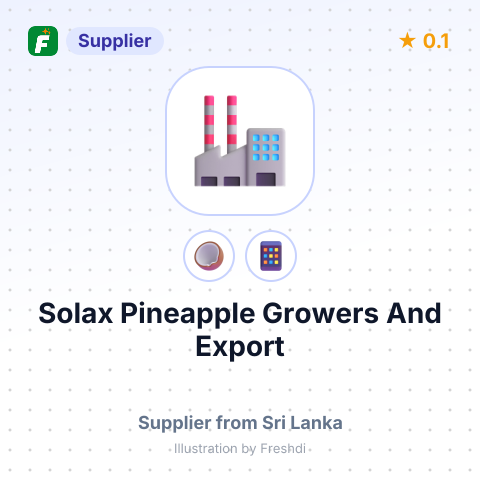 Solax Pineapple Growers And Export  – summary card, no photo uploaded yet