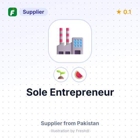 Sole Entrepreneur  – summary card, no photo uploaded yet