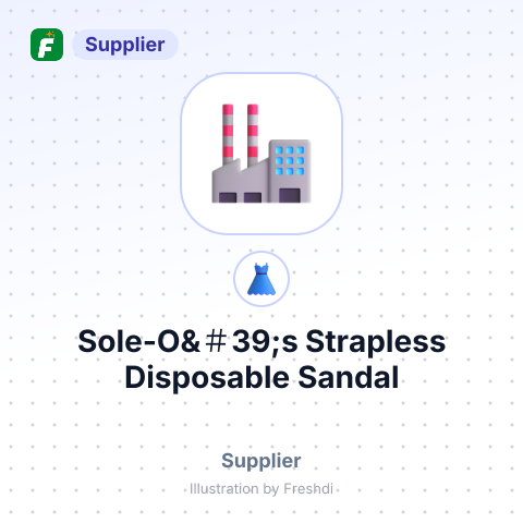 Sole-O&＃39;s Strapless Disposable Sandal – summary card, no photo uploaded yet