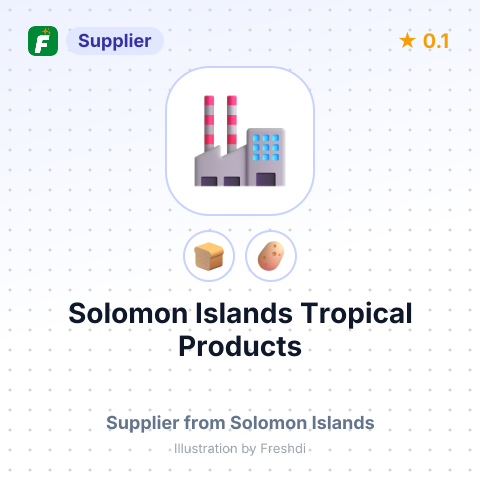 Solomon Islands Tropical Products  – summary card, no photo uploaded yet
