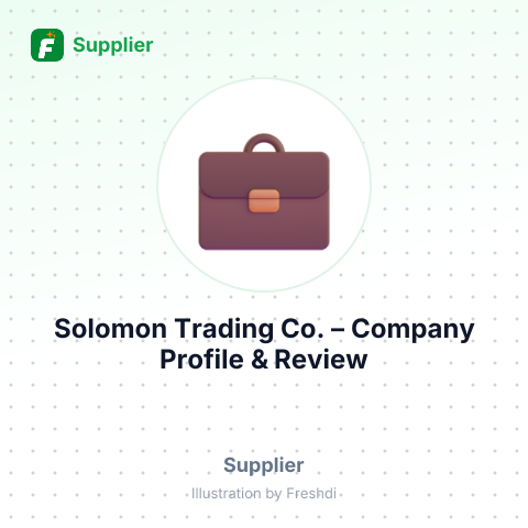 Solomon Trading Co. – summary card, no photo uploaded yet