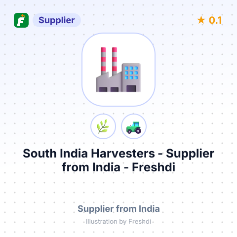 South India Harvesters  – summary card, no photo uploaded yet
