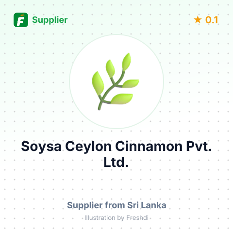 Soysa Ceylon Cinnamon Pvt. Ltd.  – summary card, no photo uploaded yet