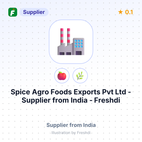 Spice Agro Foods Exports Pvt Ltd  – summary card, no photo uploaded yet