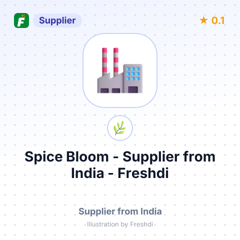 Spice Bloom  – summary card, no photo uploaded yet