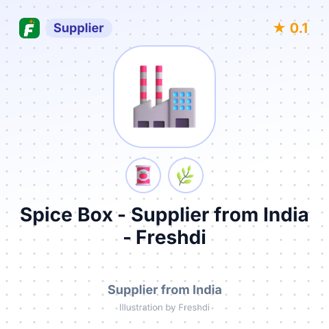 Spice Box  – summary card, no photo uploaded yet