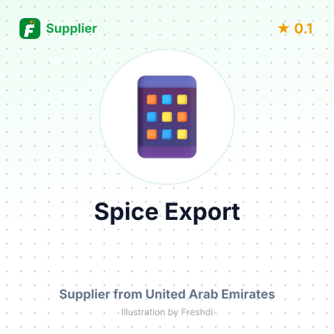 Spice Export  – summary card, no photo uploaded yet