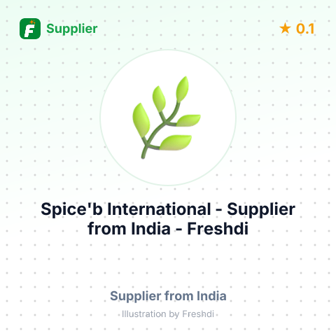 Spice'b International  – summary card, no photo uploaded yet
