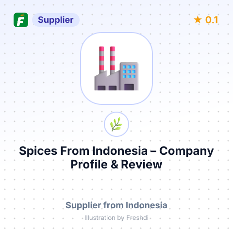 Spices From Indonesia – summary card, no photo uploaded yet