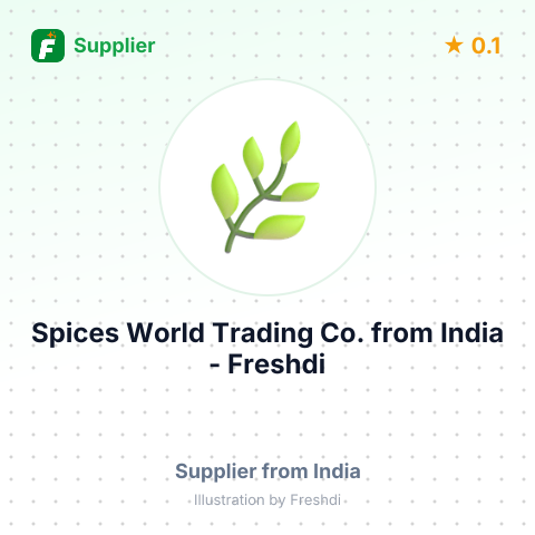 Spices World Trading Co.  – summary card, no photo uploaded yet