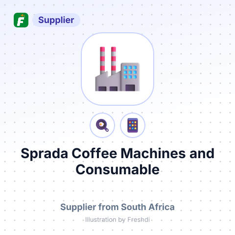 Sprada Coffee Machines and Consumable – summary card, no photo uploaded yet