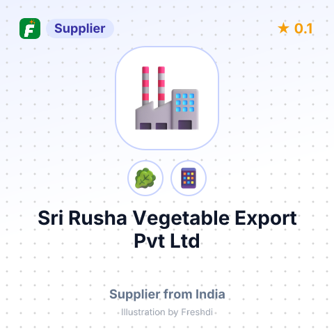 Sri Rusha Vegetable Export Pvt Ltd  – summary card, no photo uploaded yet