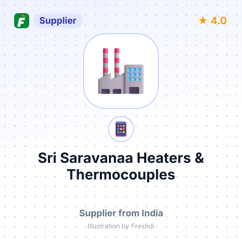 Sri Saravanaa Heaters & Thermocouples – summary card, no photo uploaded yet