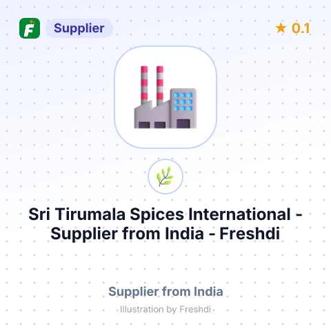 Sri Tirumala Spices International  – summary card, no photo uploaded yet