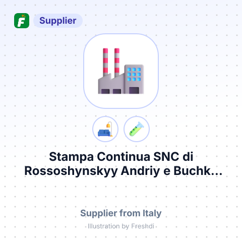 Stampa Continua SNC di Rossoshynskyy Andriy e Buchko Viktor – summary card, no photo uploaded yet