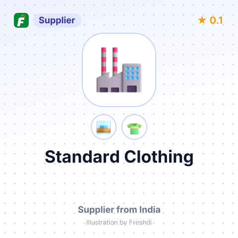 Standard Clothing  – summary card, no photo uploaded yet