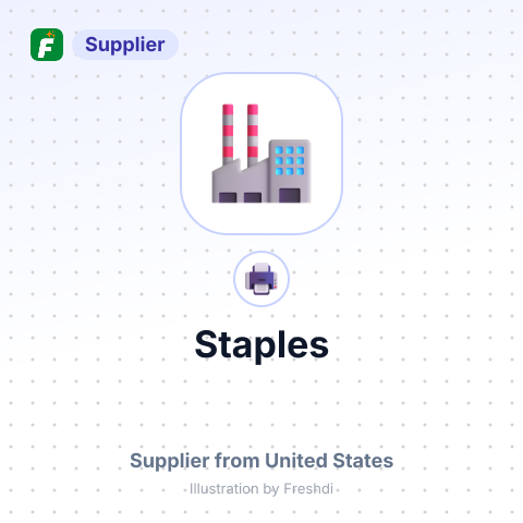 Staples – summary card, no photo uploaded yet