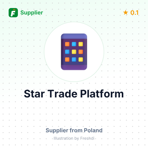 Star Trade Platform  – summary card, no photo uploaded yet