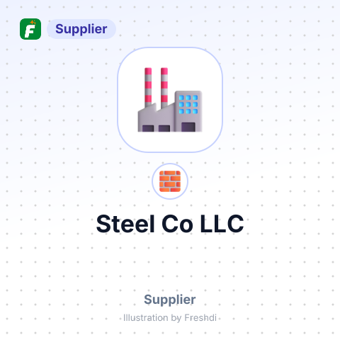Steel Co LLC – summary card, no photo uploaded yet