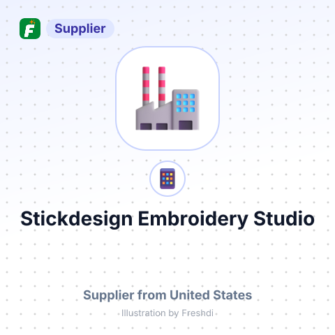 Stickdesign Embroidery Studio – summary card, no photo uploaded yet