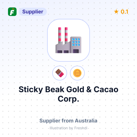 Sticky Beak Gold & Cacao Corp.  – summary card, no photo uploaded yet