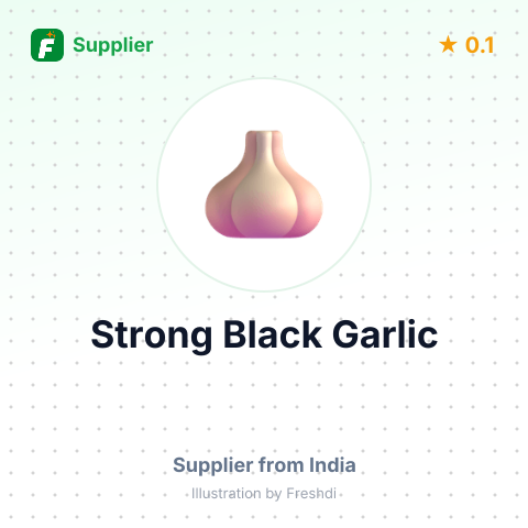 Strong Black Garlic  – summary card, no photo uploaded yet