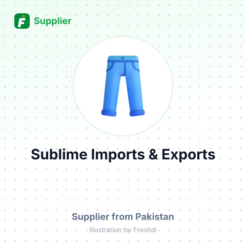Sublime Imports & Exports – summary card, no photo uploaded yet