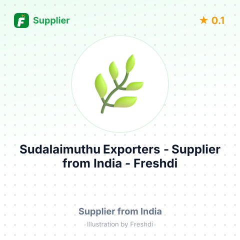 Sudalaimuthu Exporters  – summary card, no photo uploaded yet