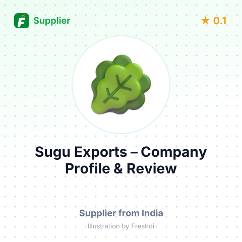 Sugu Exports – summary card, no photo uploaded yet