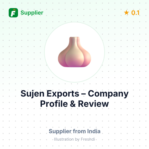Sujen Exports – summary card, no photo uploaded yet
