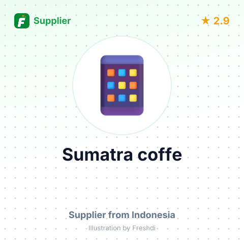 Sumatra coffe – summary card, no photo uploaded yet