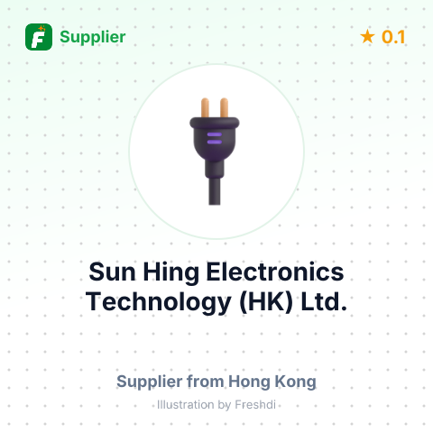 Sun Hing Electronics Technology (HK) Ltd.  – summary card, no photo uploaded yet