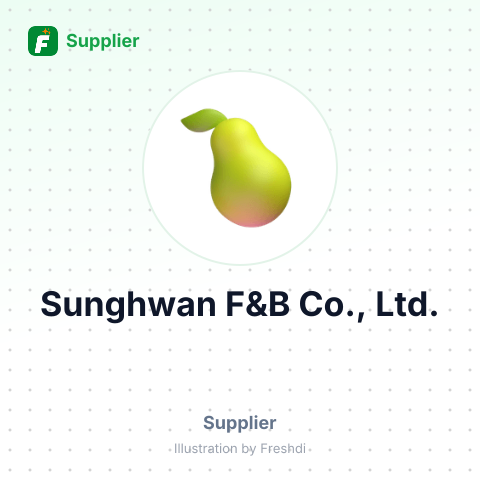 Sunghwan F&B Co., Ltd. – summary card, no photo uploaded yet
