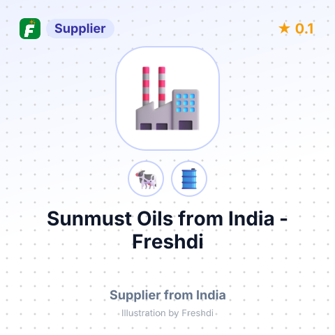 Sunmust Oils  – summary card, no photo uploaded yet