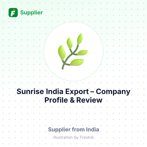 Sunrise India Export – summary card, no photo uploaded yet