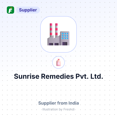 Sunrise Remedies Pvt. Ltd. – summary card, no photo uploaded yet