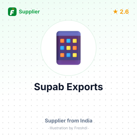 Supab Exports – summary card, no photo uploaded yet