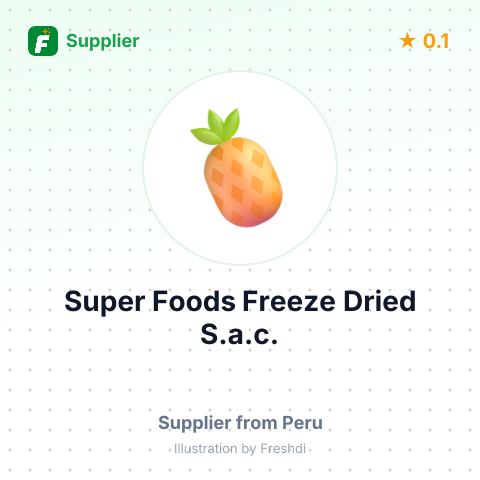 Super Foods Freeze Dried S.a.c.  – summary card, no photo uploaded yet