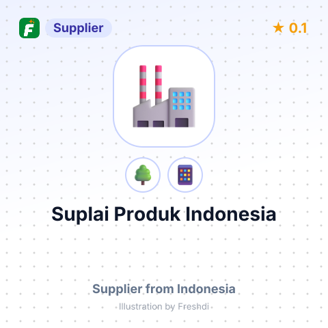 Suplai Produk Indonesia  – summary card, no photo uploaded yet