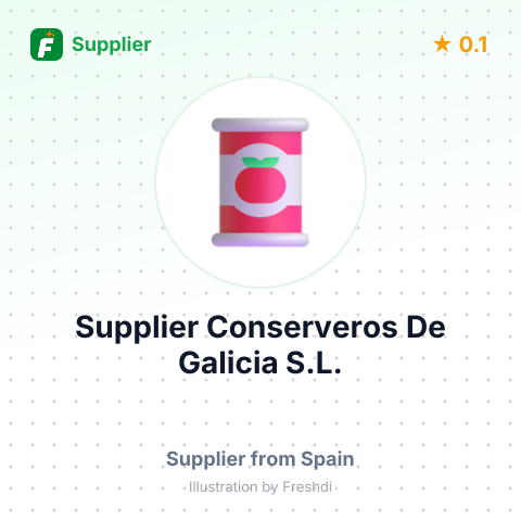 Supplier Conserveros De Galicia S.L.  – summary card, no photo uploaded yet