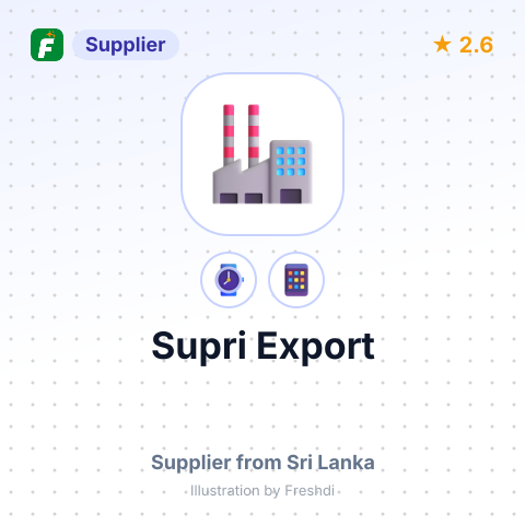 Supri Export – summary card, no photo uploaded yet