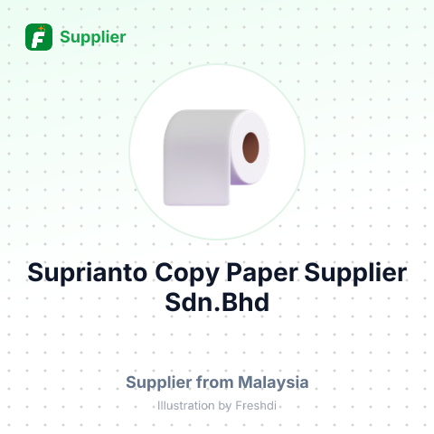 Suprianto Copy Paper Supplier Sdn.Bhd – summary card, no photo uploaded yet